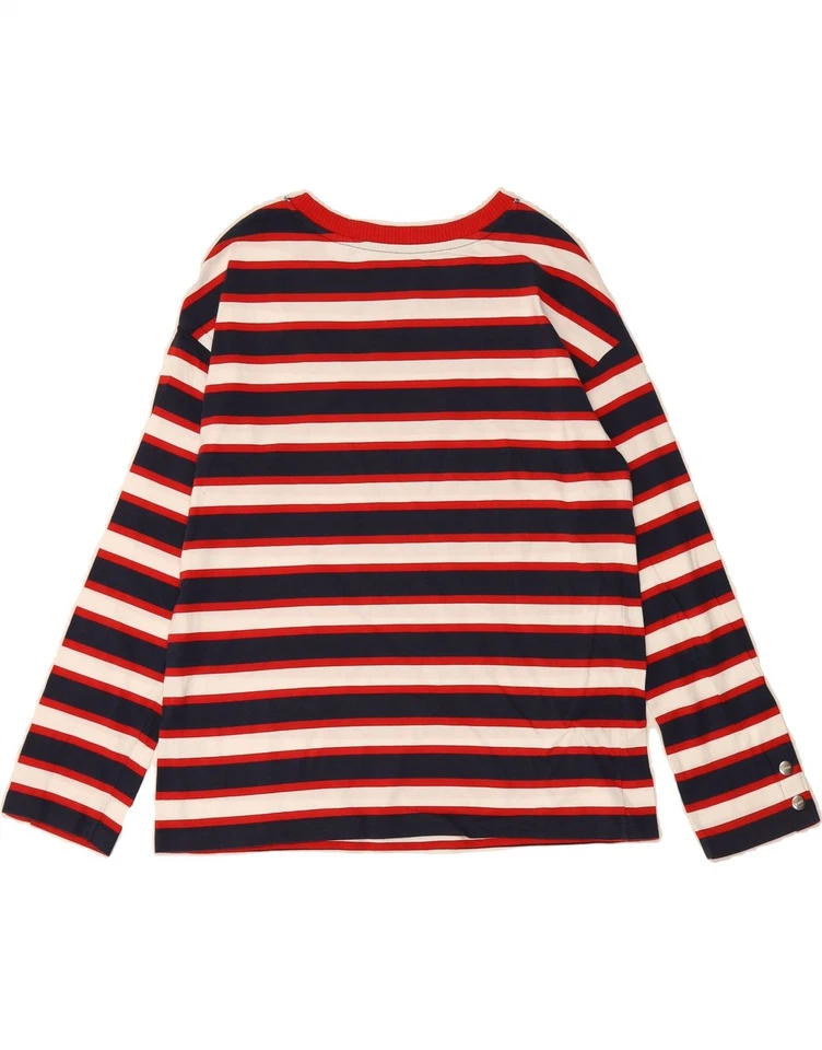 Top de mujer ESPRIT manga larga Reino Unido 14 mediano azul marino a rayas algodón BD03 Foto 2 de 3