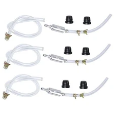  3PCS Brake Bleeder Hose, One Way Check Valve Bleeding Tool Kit with 3 PCS