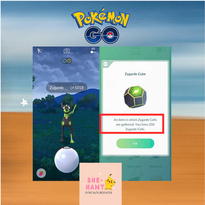 Pokémon Go  Hundo Zygarde WITH 250 Cells Available-Mini P T C level 40