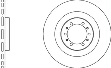 Vented Brake Discs and Pads Front Proformer PBD8672+PBP7622 fits MITSUBISHI L200