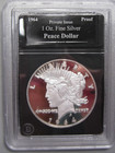 1964 Proof Peace Stayle Silver Round 1 oz .999 Fine Bradford Exchange. #49 w — photo 1