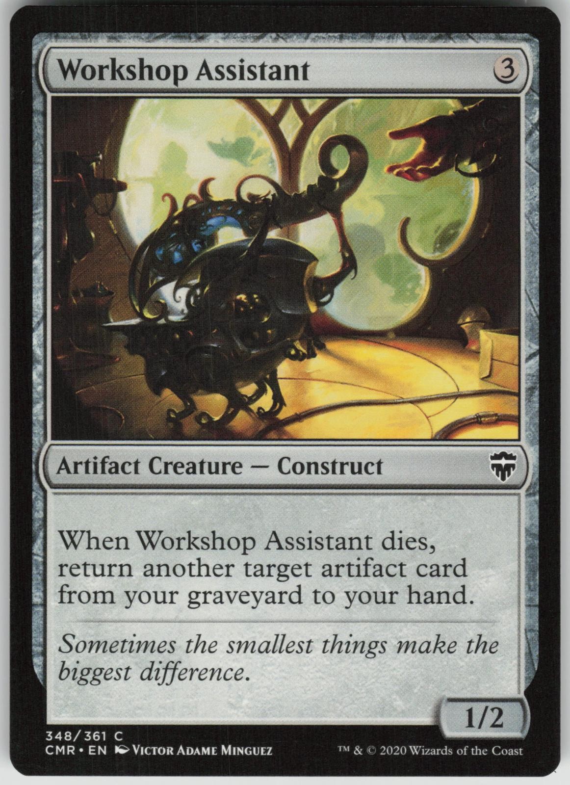 Workshop Assistant 348 Common Commander Legends Magic: The Gathering Near Mint
