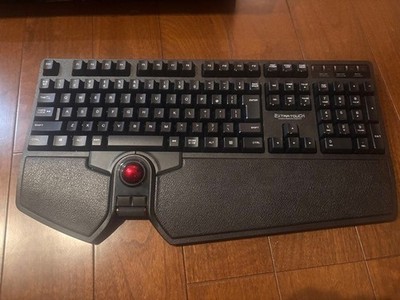 ELECOM TK-TB01DMBK Wireless Full Keyboard with Trackball Japanese Layout W/Box