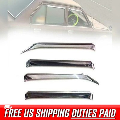 Rain Visor Weather Guard Shield Chrome Fits Toyota Corolla KE70 E70 DX GL 79-83
