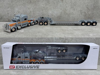 1/64 Peterbilt 389 w/ Fontaine Magnitude Lowboy Capitola Trucking Gray/Orange