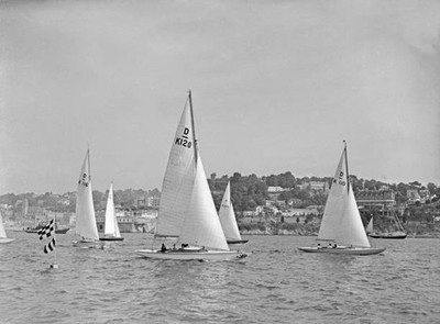 Olympic Games Sailing Events 6th August 1948 The Dragon class boat- Old Photo