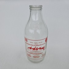Vintage Co Op 1 Pint Glass Milk Bottle Advertising Rexco Smokeless Coal