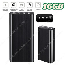 240 Hr Spy Mini MP3 Digital Voice Activated Recorder 16GB Audio Recording Device