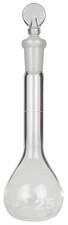 Flask, Volumetric with Ground Glass Stopper, 25ml Capacity