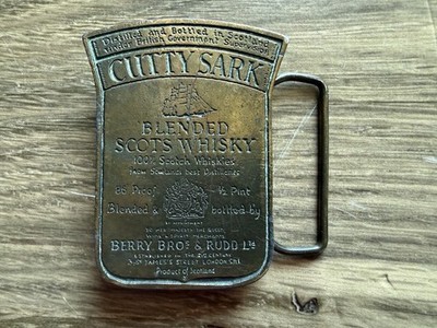 Cutty Sark Whiskey Belt Buckle - Berry Bros & Rudd London