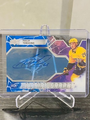 2021-22 Upper Deck Ice Glacial Graphs Philip Tomasino Rookie Auto Penguins