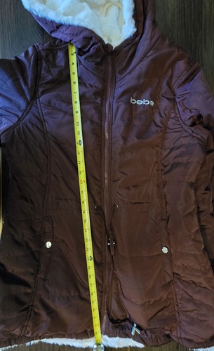 Cappotto invernale donna Bebe bordeaux con interno pelliccia sintetica bianca XLarge/2xl Revrsbl - Foto 4 di 10