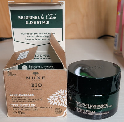 NUXE Bio Organic Citrus Cells Glow Rich Face Moisturizing Cream 50mL/1.7oz
