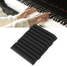 10Pcs Piano Black Key ABS Keytop 10cm Matte Instrument Accessory Set Kit