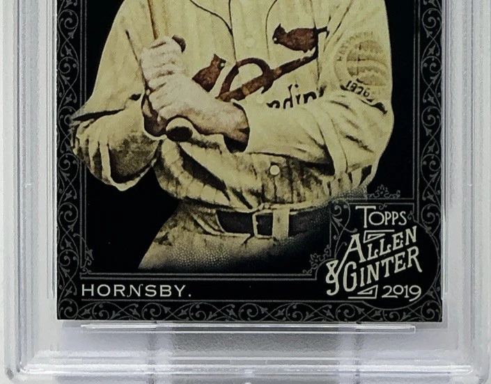 Rogers Hornsby PSA 10 -2019 Topps Allen & Ginter X -Cardinals Legend 'The Rajah' Foto 3 de 4