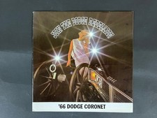 66 Dodge Coronet Original Sales Brochure Sales Catalog 66 Dodge Coronet Original Sales Brochure Sales Catalog