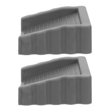 2 Pcs Multifunctional Door Stopper Safety Doorstopper Pinch Guard Stoppers Grey