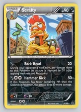 SCRAFTY 74/99 HOLO RARE NEXT DESTINIES POKEMON REVERSE HOLO MP