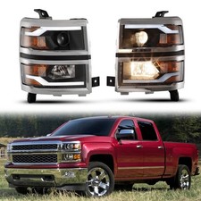 Headlights for Chevy Silverado 1500 2014-2015 Head Lights Assembly