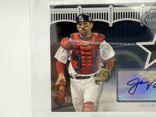 Jason Varitek Auto /25 Topps 2008 All Star Game PATCH - (ASAR-JV) - Picture 7 of 7