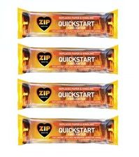 4 Zip Quickstart Firelighter Blocks Instant Light Chimenea Firepit Firelighter 2.42 per lighter