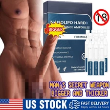2025 New NanoLipo HardX Performance Ampoules - Men's Energy Booster Performance