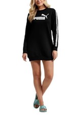 Puma Womens Black Long Sweatshirt Black Small    