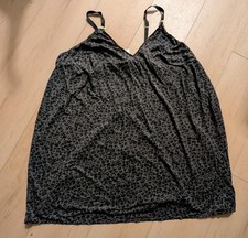 Cacique Lane Bryant Slip Size 22/24 Gray Jaguar Print