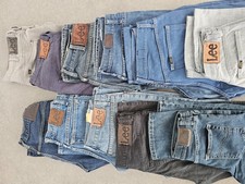 10 Vintage Lee Jeans Wholesale Bundle Mixed Premium Quality Excellent Grade A+