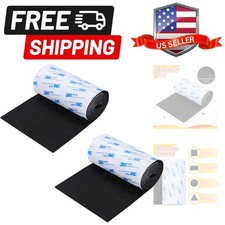 Felt Furniture Pads, Non Slip Self Adhesive Cuttable Felt Tape Black Heavy Du...