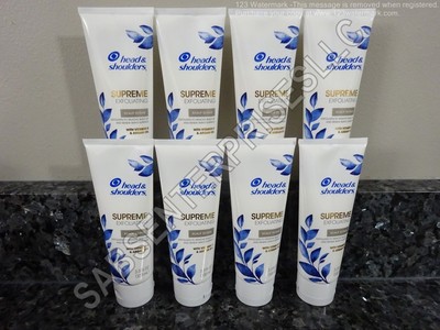 8 Head & Shoulders SUPREME Exfoliating Scalp Scrub Vitamin E & Argan Oil 3.3 oz.