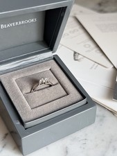 Beaverbrooks White Gold 0.22ct Diamond Engagement Ring Size M