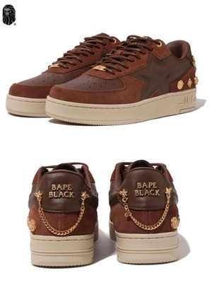 A BATHING APE Men's BAPE BLACK BAPE STA ICON Brown 1M20-191-301