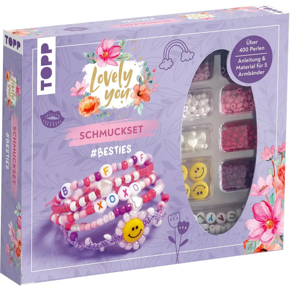 Lovely You Schmuckset #Besties. Anleitung und Material für 5 Armbänder. Über 400 Perlen - Image 4