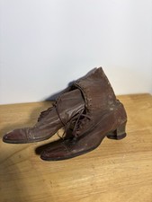 Antique Kollege Kicks Ground Grippers Leather Boots 1800 s Size Child s