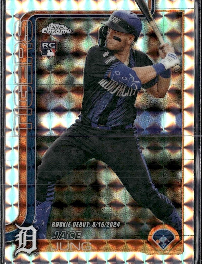 2025 Topps Chrome Update #USC121 Jace Jung Geometric Refractors