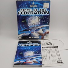 Star Trek TNG Birth of the Federation PC CD-ROM Box and Manual - NO GAME