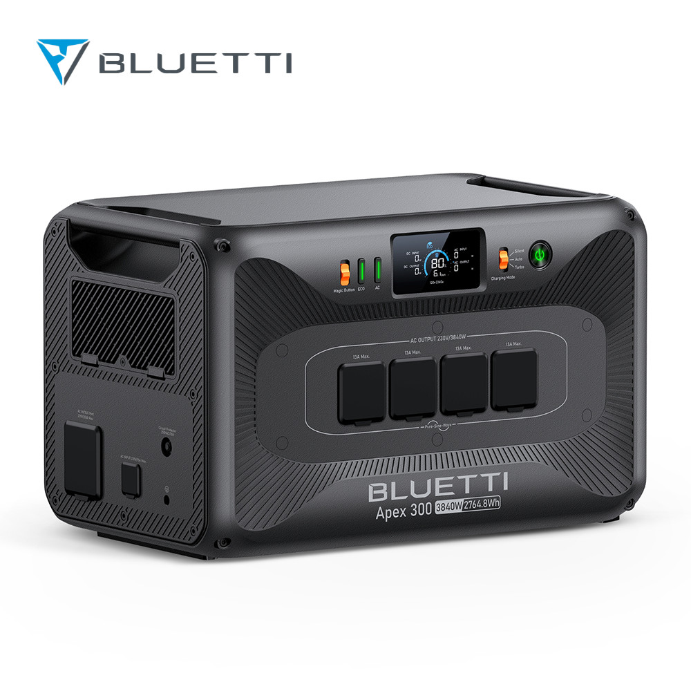BLUETTI Apex 300 2764Wh 3840W Power Station off-grid Solar Generator for Home RV
