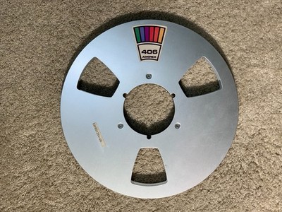 Ampex 10.5'' Take Up Reel for 1/2'' Tape with box.