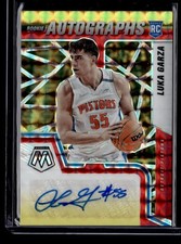 2021-22 Panini Mosaic #RAM-LGZ Luka Garza Rookie Autographs Mosaic