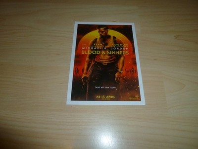 Cinema Filmkarte - Blood & Sinners - Ryan Coogler - Filmplakatkarte