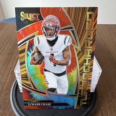 Panini 2025 Select Ja'Marr Chase Bengals Turbocharged Tie-Dye Prizm #15/25