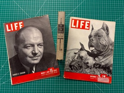 Tucker Car 48 History Lot   1947 & 1948 LIFE Magazines w/ Ads + Tin Goose Book