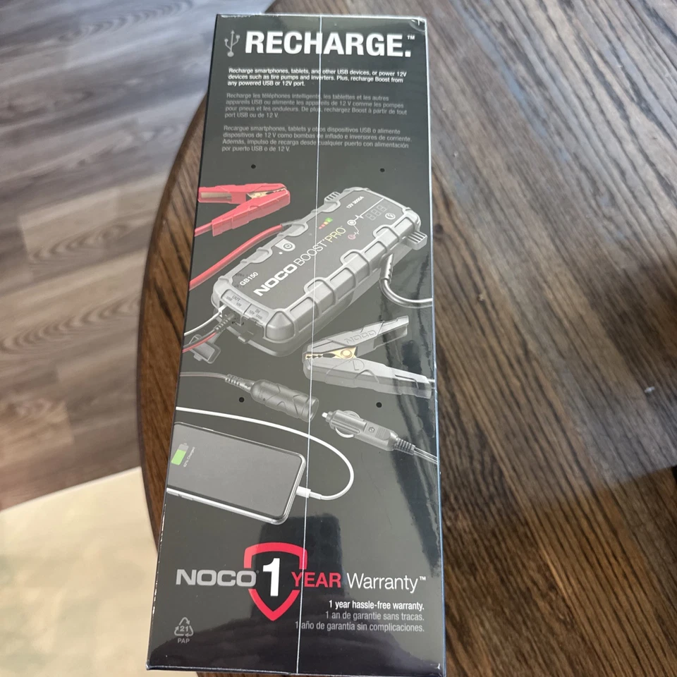 noco gb150 boost car jump start 3000a brand new **next day shipping** - Image 3 of 4