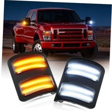 Switchback Side Mirror Lights for 2008-2016 Fo'rd F250 F350 F450 Smoked lens