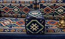 Royal Blue Heritage Majlis Seating Set