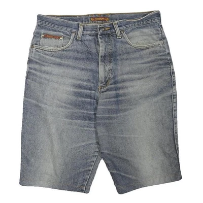 WRANGLER Femmes Bleu Denim Short Décontracté L W36 Classique Coton Mélange Coupe - Photo 1/4