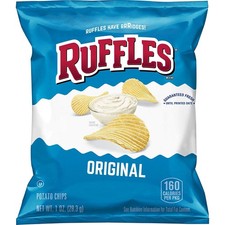 Ruffles Original Potato Chips, 1 Ounce Pack of 40
