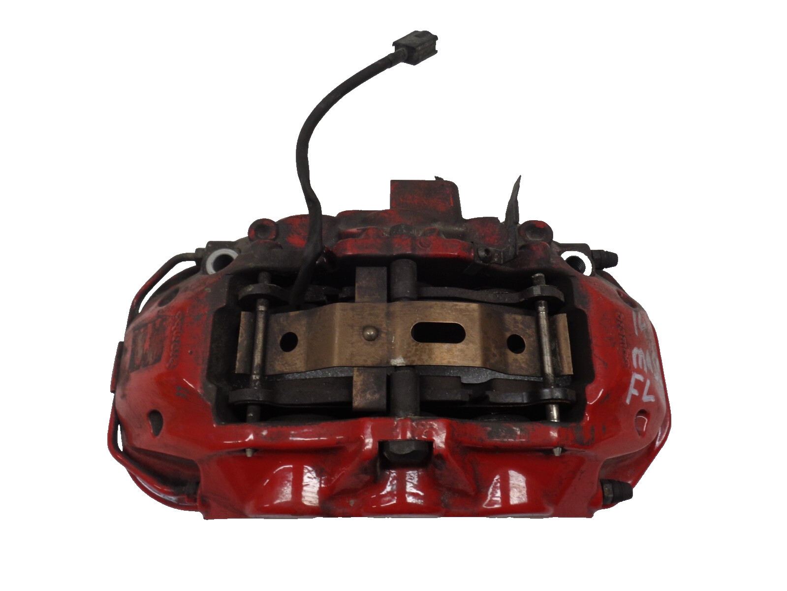 14-17 Maserati Ghibli Front Left Driver Brembo Brake Caliper Red OEM AK2308228