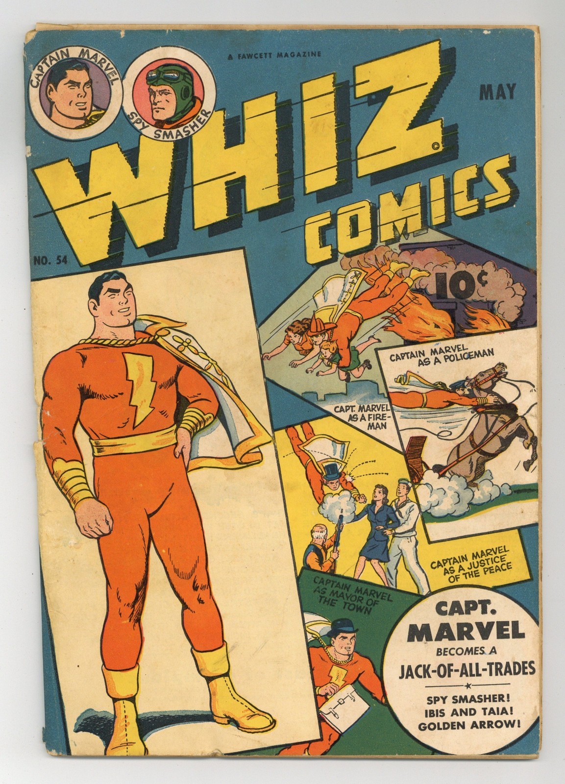 Whiz Comics #54 GD- 1.8 1944
